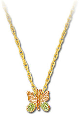 Landstrom's Black Hills Gold Petite Butterfly Pendant - Wall Drug Store