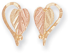 Landstrom's Black Hills Gold Half Heart Earrings - Wall Drug Store