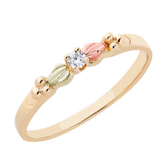 Landstrom's Black Hills Gold Original Petite Diamond Ring - Wall Drug Store