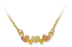 Landstrom's Black Hills Gold Triple Hearts Festoon Pendant - Wall Drug Store