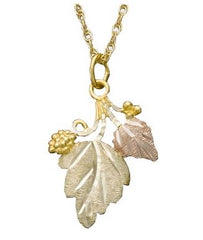 Landstrom's Black Hills Gold Grape Leaves Pendant - Wall Drug Store