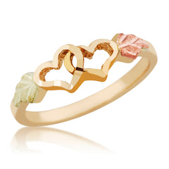 Black Hills Gold Double Heart Ring - Wall Drug Store