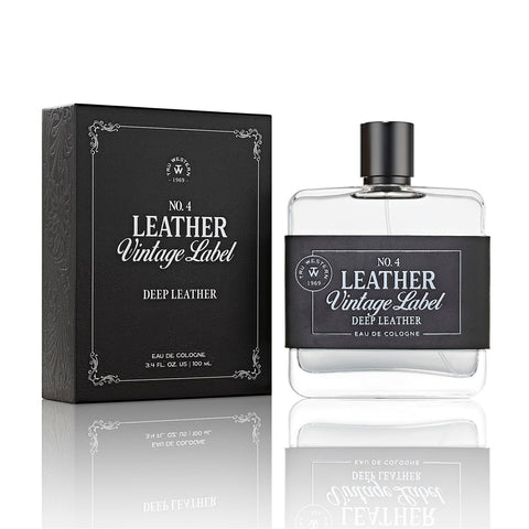 No. 4 Leather Vintage Label Deep Leather Cologne - Wall Drug Store