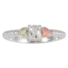 Black Hills Gold Sterling Silver Diamond Ring - Wall Drug Store