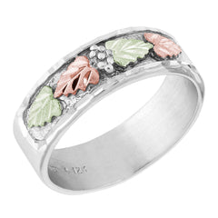 Landstrom's Black Hills Gold Sterling Silver Wedding Band - Wall Drug Store