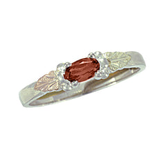 Landstrom's Black Hills Gold Sterling Silver Birthstone Ring - January - Wall Drug Store