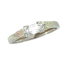 Landstrom's Black Hills Gold Sterling Silver Birthstone Ring - April - Wall Drug Store