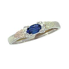 Landstrom's Black Hills Gold Sterling Silver Birthstone Ring - September - Wall Drug Store