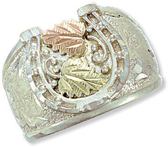 Landstrom's Black Hills Gold Sterling Silver Horseshoe Ring - Wall Drug Store