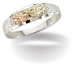 Landstrom's Black Hills Gold Petite Sterling Silver Band - Wall Drug Store