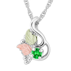Landstrom's Black Hills Gold & Silver May Birthstone Pendant - Wall Drug Store