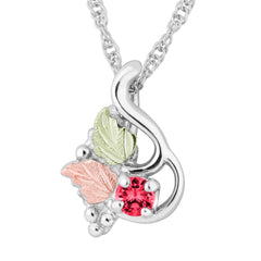 Landstrom's Black Hills Gold & Silver July Birthstone Pendant - Wall Drug Store