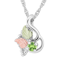 Landstrom's Black Hills Gold & Silver August Birthstone Pendant - Wall Drug Store
