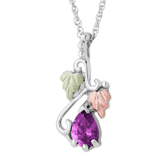 Landstrom's Black Hills Gold & Silver June Pear Shaped Birthstone Pendant - Wall Drug Store