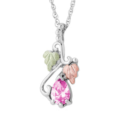 Landstrom's Black Hills Gold & Silver October Pear Shaped Birthstone Pendant - Wall Drug Store