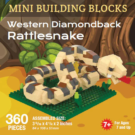 Western Diamondback Rattlesnake Mini Building Blocks