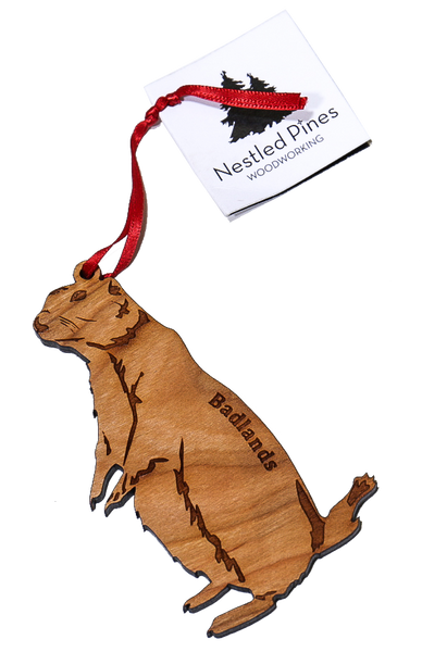 Wood Prairie Dog Ornament - Wall Drug Store