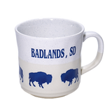 White and Blue Buffalo Mug - Wall Drug Store