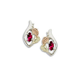 Landstrom's Black Hills Gold & Silver Birthstone Post Earrings - July - Wall Drug Store