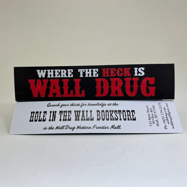 Where the Heck is Wall Drug Red Bookmark - Wall Drug Store