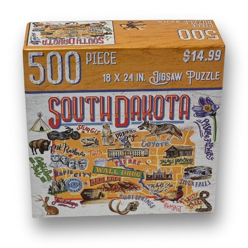 South Dakota Icons Puzzle - Wall Drug Store