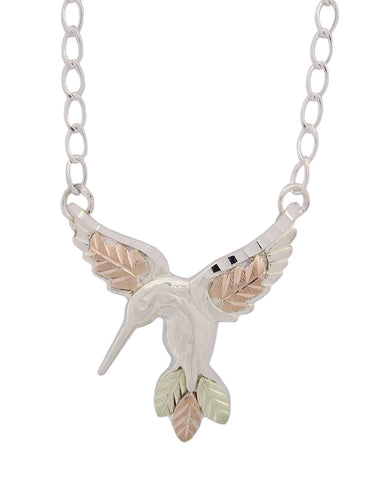 Black Hills Gold Sterling Silver Hummingbird Necklace - Wall Drug Store