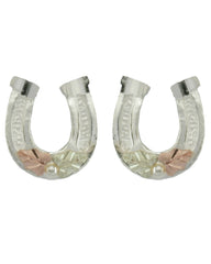 Black Hills Gold Sterling Silver Horseshoe Earrings - Wall Drug Store