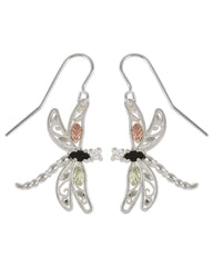 Black Hills Gold Sterling Silver Dragon Fly Earrings - Wall Drug Store