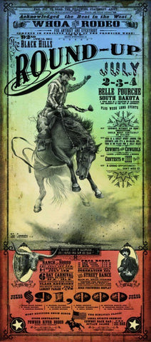 Belle Fourche Black Hills Round-Up Rodeo Poster - Wall Drug Store