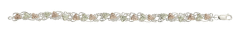 Black Hills Gold Sterling Silver Leaf Bracelet - Wall Drug Store