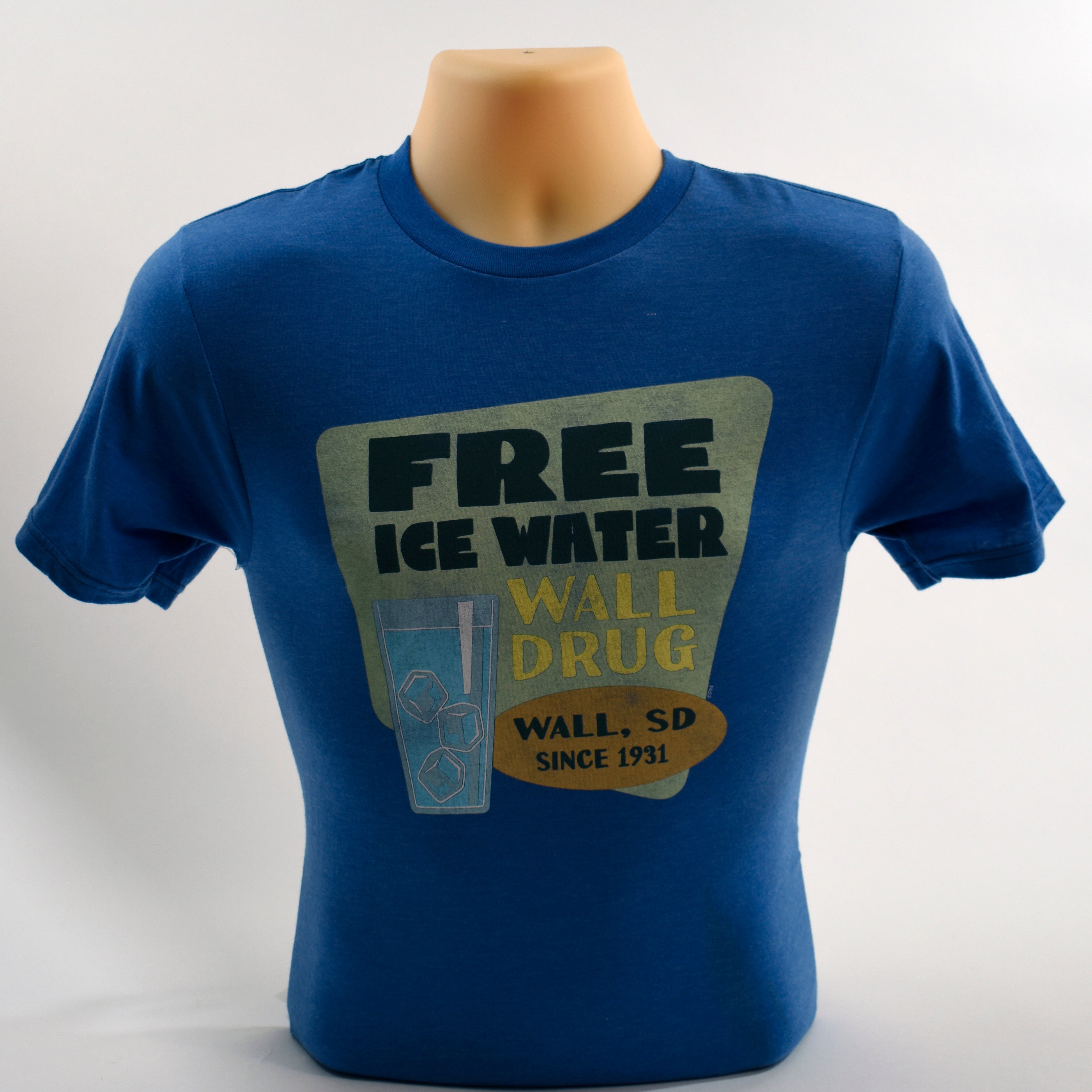 Retro Free Ice Water T Shirt Wall Drug Store