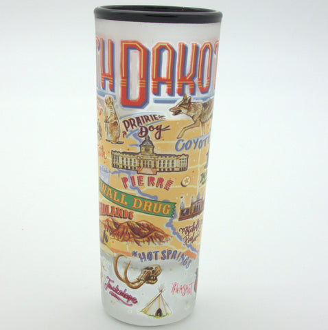 South Dakota Map Frosted Shooter Shot Glass - Wall Drug Store