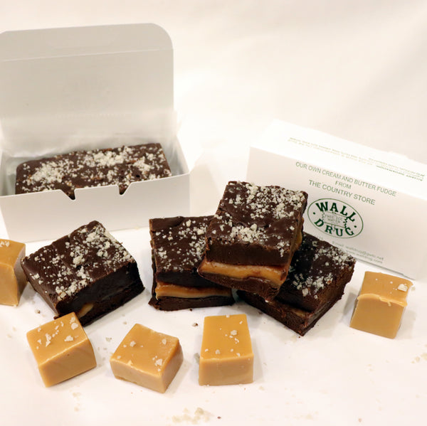 Dark Chocolate Caramel Sea Salt Fudge - Wall Drug Store