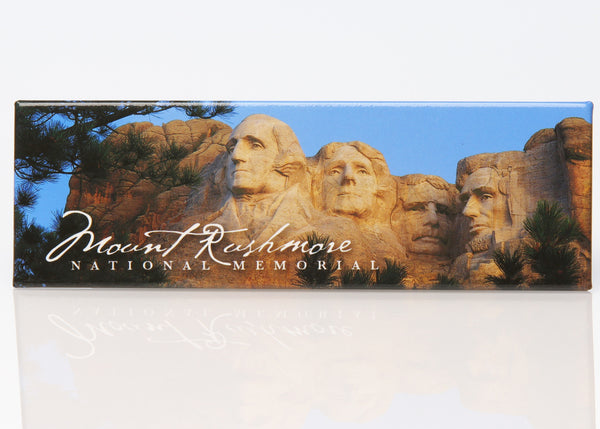 Mount Rushmore Cursive Panoramic Magnet - Wall Drug Store