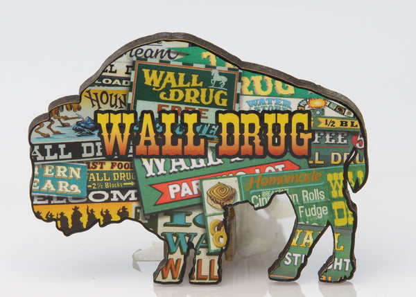 Wall Drug Billboard Buffalo Shaped Magnet - Wall Drug Store