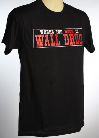 Bumper Sticker T-Shirt - Black - Wall Drug Store