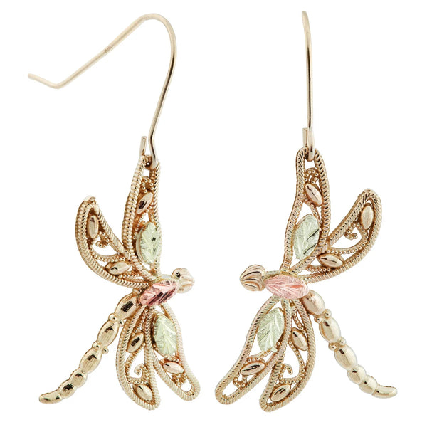 Black Hills Gold Dragonfly Earrings - Wall Drug Store